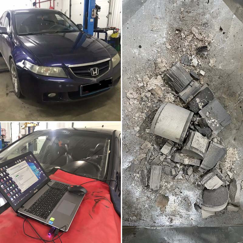Удалили катализатор на Honda Accord