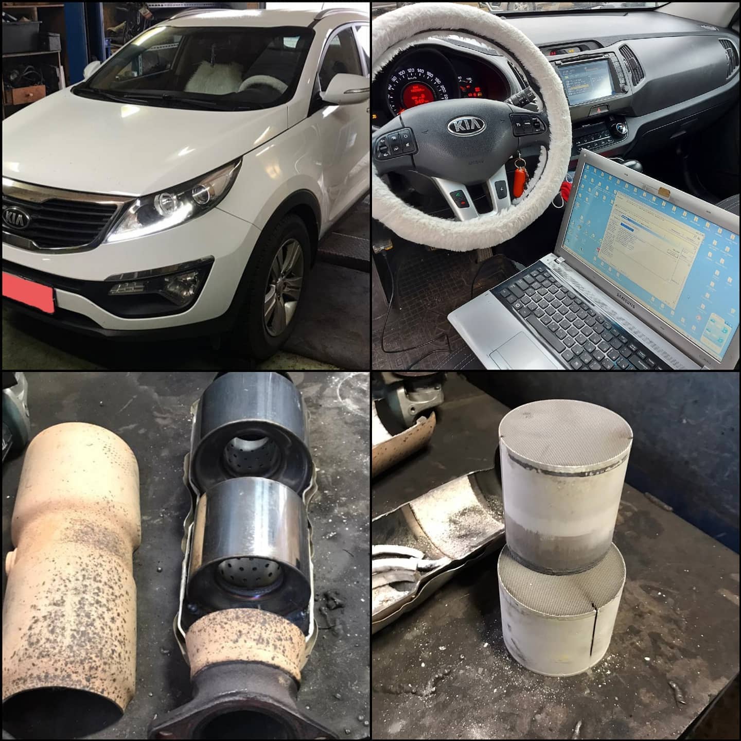 Удалили катализатор на Kia Sportage